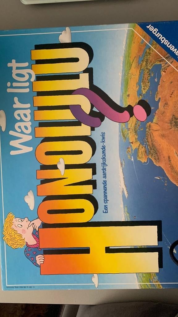 Spel Waar ligt Honolulu?, Hobby en Vrije tijd, Gezelschapsspellen | Bordspellen, Ophalen of Verzenden, Zo goed als nieuw