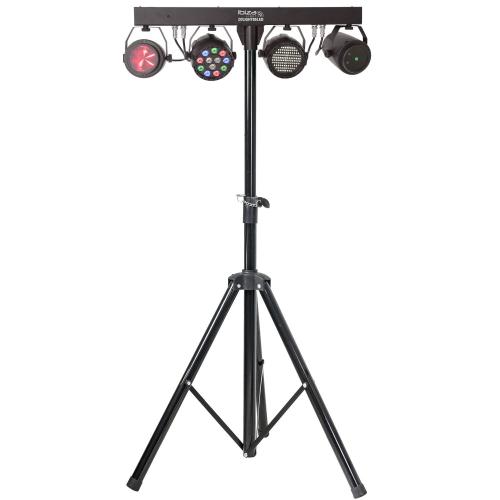 Ibiza DJLIGHT85LED LICHT STANDAARD MET PAR PROJECTOR STROBE, Geluidgestuurd, ., Nieuw, Ophalen of Verzenden