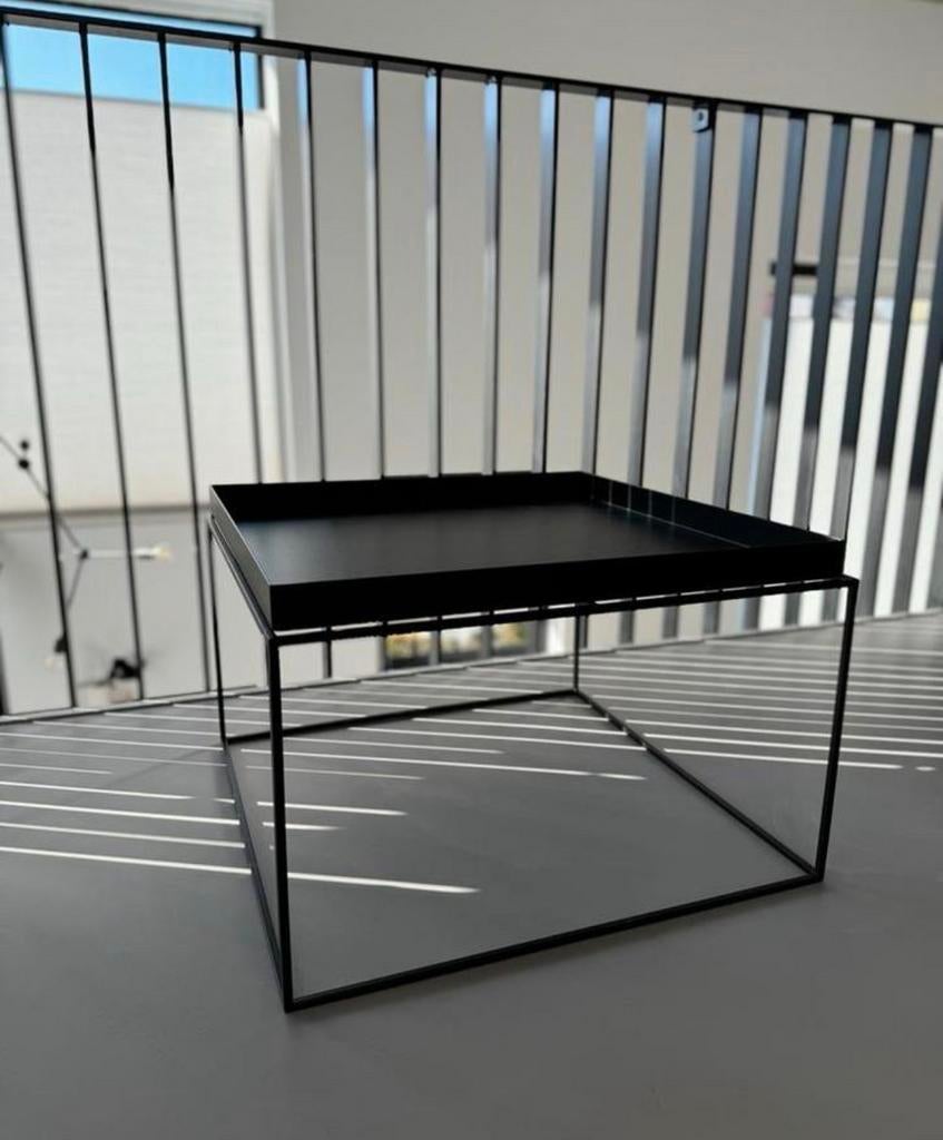 HAY tray table salontafel zwart black, Huis en Inrichting, Ophalen, Minder dan 45 cm, Gebruikt, Metaal of Aluminium