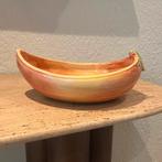 Vintage Italiaanse barbotine schaal - pompoen/ kalebas, Antiek en Kunst, Ophalen of Verzenden