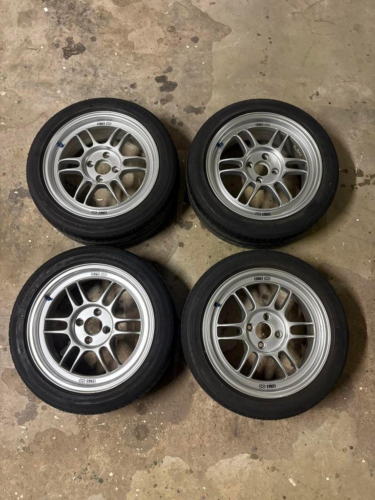 Enkei RPF1 16x7J 4X100 ET35, Auto-onderdelen, Banden en Velgen, Gebruikt, 16 inch, Banden en Velgen, Ophalen of Verzenden