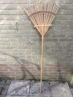 Bamboe bladhark, bladerhark, gazonhark, grashark, waaier, Tuin en Terras, Ophalen, Gebruikt, Hark