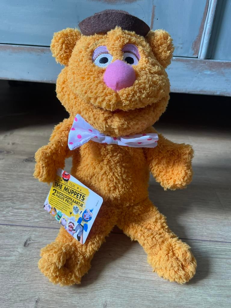 Fantastische handpop (NIEUW)Fozzie de Beer Muppetshow Pluche, Ophalen of Verzenden, Zo goed als nieuw, Actiefiguur of Pop