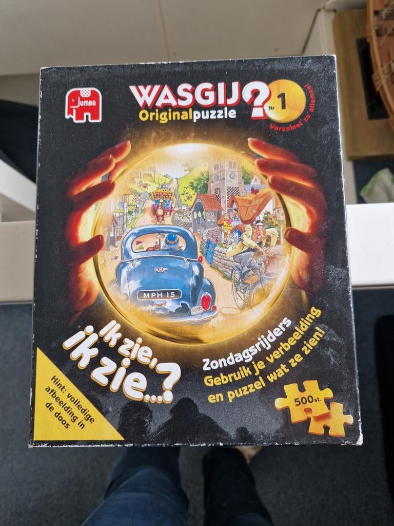 Wasgij puzzel nr 1, 500 stukjes, Hobby en Vrije tijd, Denksport en Puzzels, Ophalen of Verzenden, 500 t/m 1500 stukjes, Zo goed als nieuw