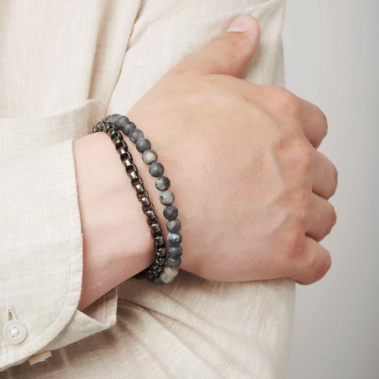 Energetix heren armband xl, Sieraden, Tassen en Uiterlijk, Armbanden, Staal, Zwart, Nieuw, Ophalen of Verzenden