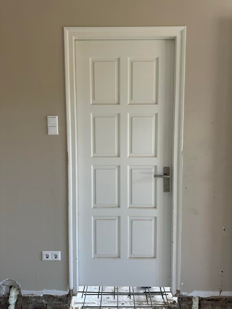 Twee binnendeuren - 209,5 x 81,5 cm en 209 x 82 cm, Ophalen, Gebruikt, 80 tot 100 cm, Binnendeur