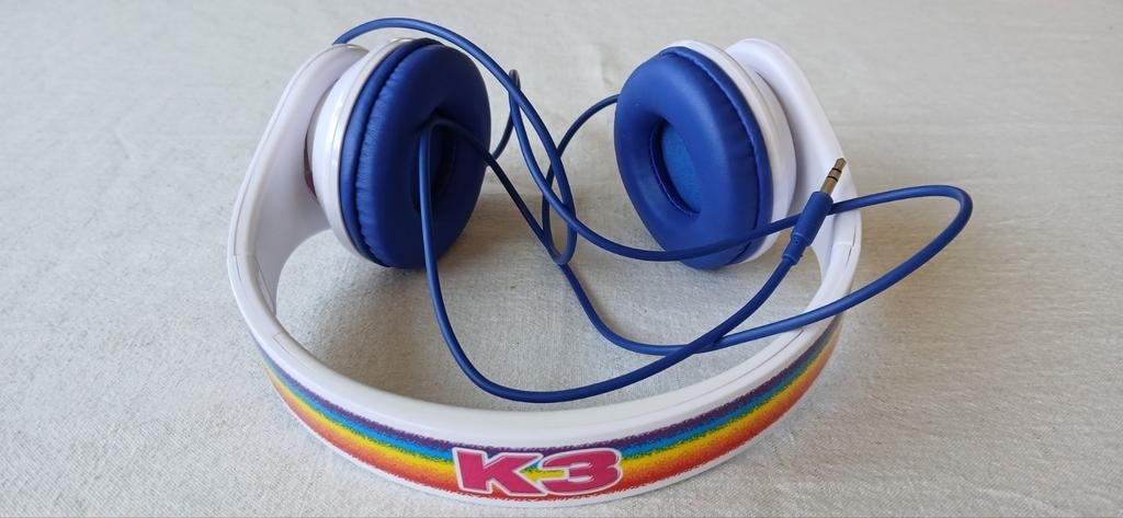 K3 Koptelefoon met regenboog en hartje - Zo goed als nieuw, Ophalen of Verzenden, Zo goed als nieuw, Op oor (supra aural), Overige merken