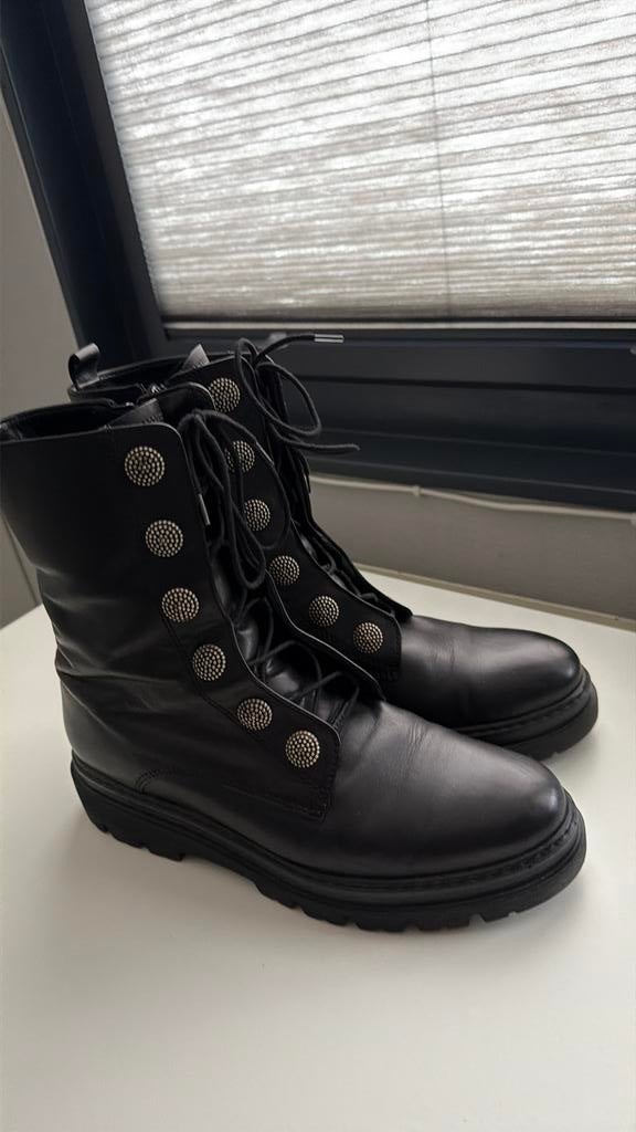 Zwarte leren Gabor laarsen maat 43, Kleding | Dames, Schoenen, Zwart, Lage of Enkellaarzen, Ophalen of Verzenden, Gedragen