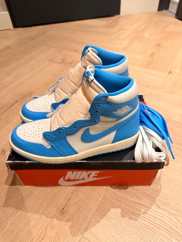 Nike Air Jordan 1 Retro High UNC Reimagined, Kleding | Heren, Schoenen, Blauw, Nieuw, Ophalen of Verzenden, Sneakers of Gympen