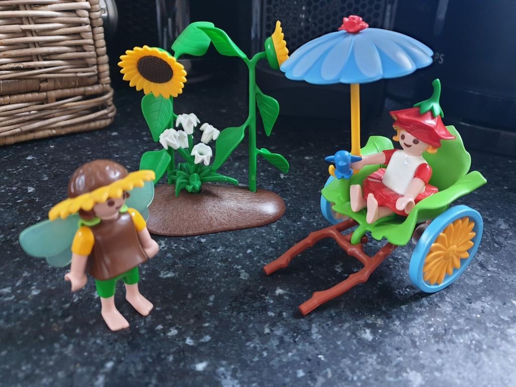 Playmobil 4197 Bloemenfee met riksja, Kinderen en Baby's, Speelgoed | Playmobil, Ophalen of Verzenden, Zo goed als nieuw, Complete set