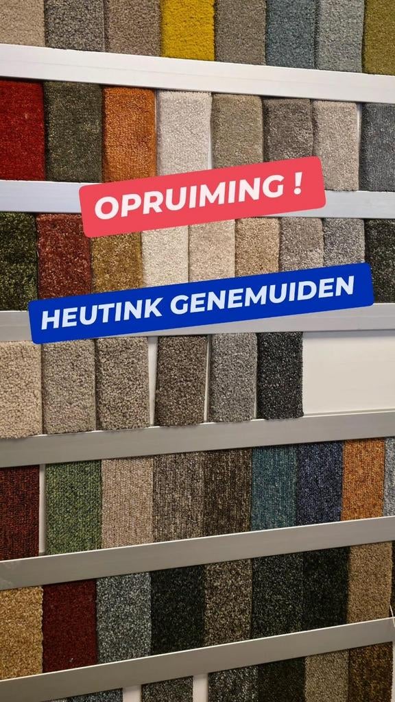 Vloeren RECHTSTREEKS! HEUTINK GENEMUIDEN, Ophalen, Nieuw, 75 m² of meer, Tapijt pvc-vloer novilon