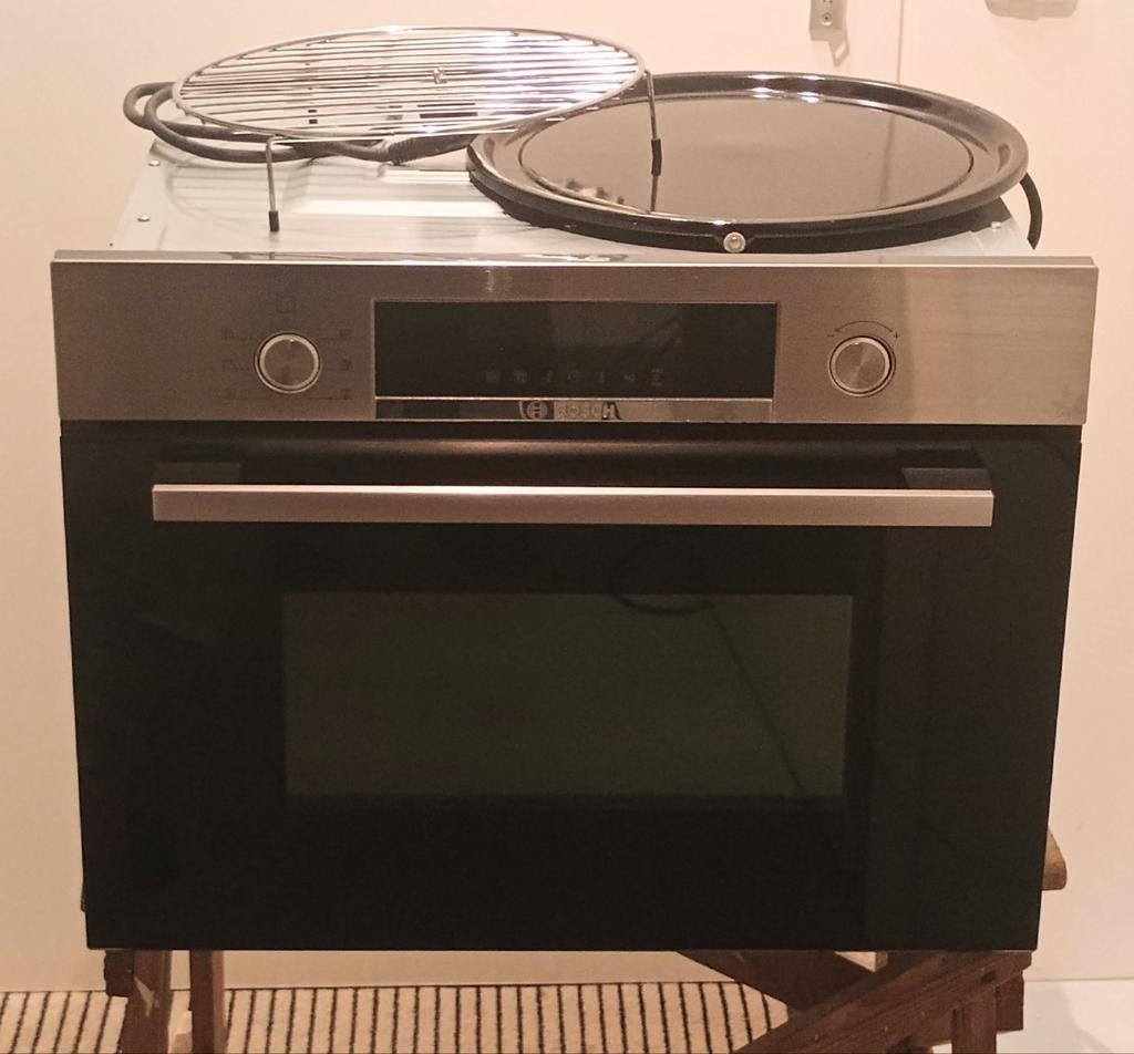 Bosch inbouw combimagnetron met hetelucht CMA585MSO/01 2019, Witgoed en Apparatuur, Magnetrons, Combimagnetron, Gebruikt, Verzenden