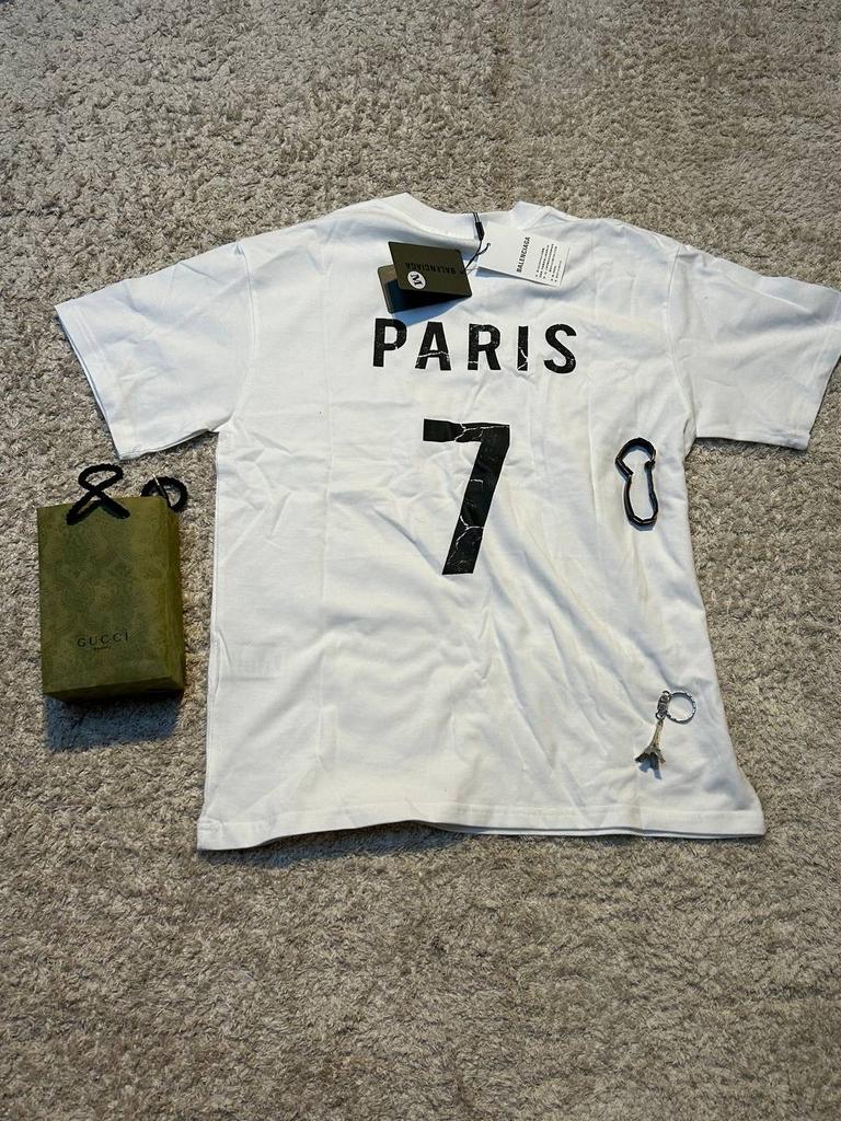 Balenciaga Paris T-shirt - Nieuw met labels, Ophalen of Verzenden, Nieuw, Maat 48/50 (M), Wit