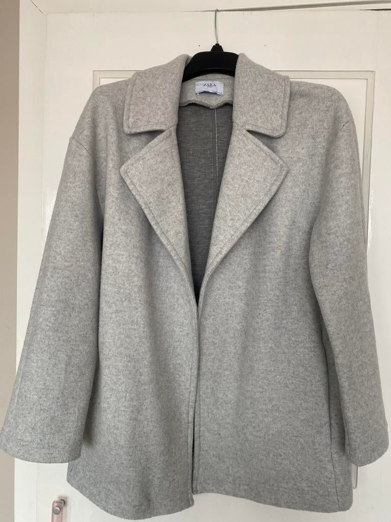 Mooie jas van zara, Ophalen of Verzenden, Zo goed als nieuw, Maat 38/40 (M), Grijs