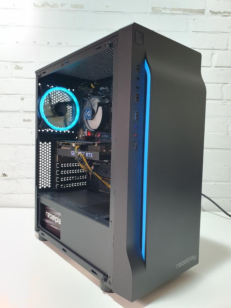 Game PC I7-9700 RTX 3060 Ti 16GB DDR4 1TB SSD 2TB HDD Win 11, Zelf gebouwde pc, Ophalen of Verzenden, Zo goed als nieuw, Gaming