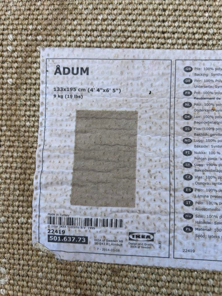 Vloerkleed IKEA ÅDUM, Huis en Inrichting, Ophalen, Gebruikt, 100 tot 150 cm, 150 tot 200 cm