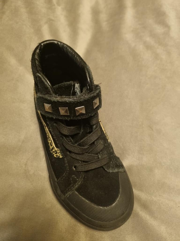 Vans Sk8-Hi kinderschoenen met luipaardprint en studs, Gebruikt, Vans, Jongen of Meisje, Schoenen