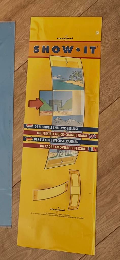 Space age / vintage perspex wissellijst Cleverline, Ophalen of Verzenden, Huis en Inrichting