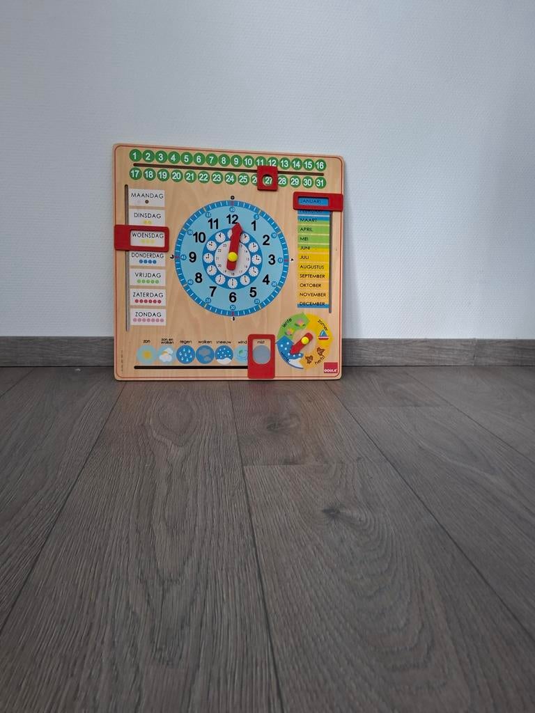 Houten Seizoensklok & Kalender voor Kinderen, Ophalen, Gebruikt, Taal en Lezen