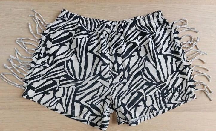 Raine zebraprint shorts met franje, meisjes maat 11-12 jaar, Broek, Meisje, Raine, Ophalen of Verzenden