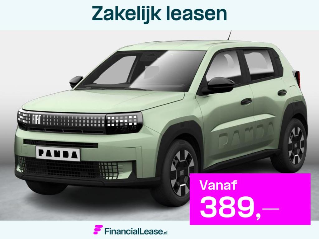 Fiat Grande Panda 1.2 Hybrid ICON, 12 maanden, Stof, 600 kg, Zwart