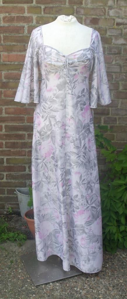 Leuke lange bloemetjes hippiejurk mt S, Carnaval, ., Ophalen of Verzenden, Zo goed als nieuw