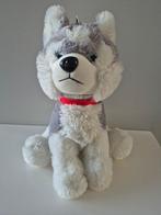 Leuke husky hond knuffel 38 cm hoog, Ophalen of Verzenden, Gebruikt, Hond