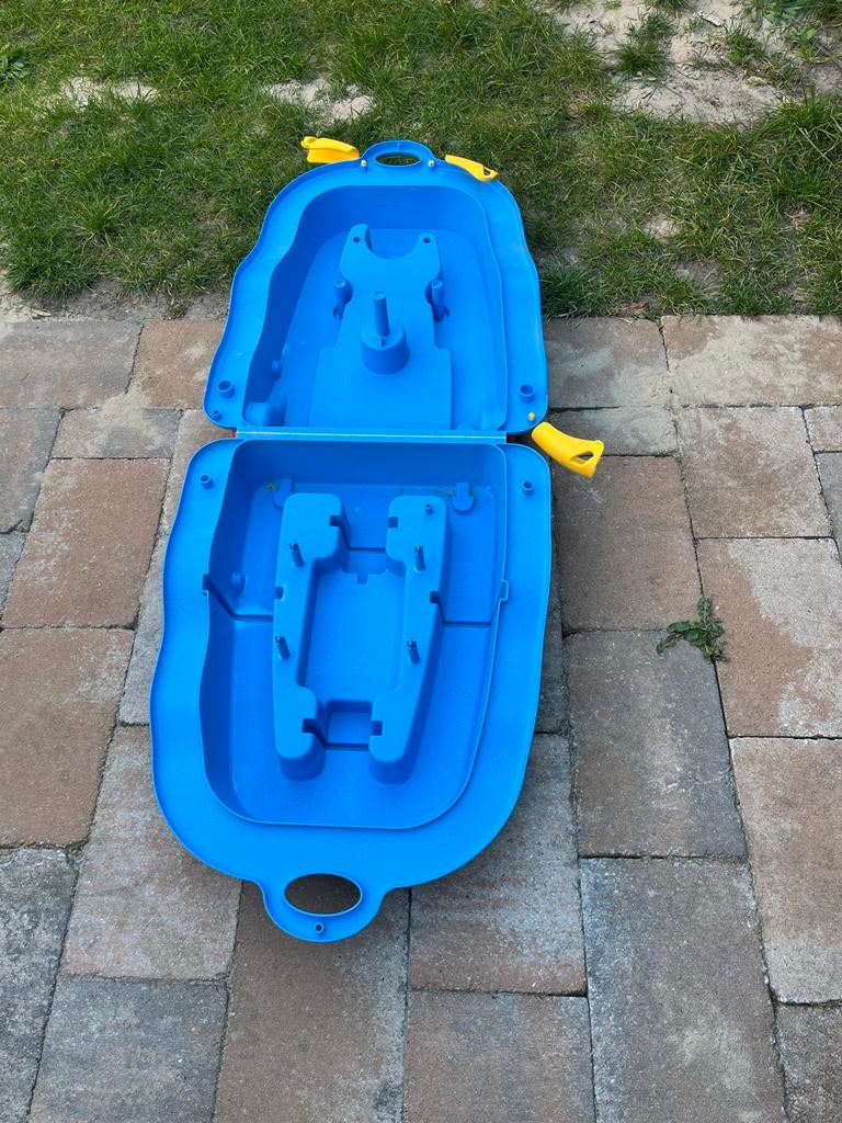 Blauwe zand- en watertafel voor kinderen, Ophalen, Gebruikt, Jongen of Meisje