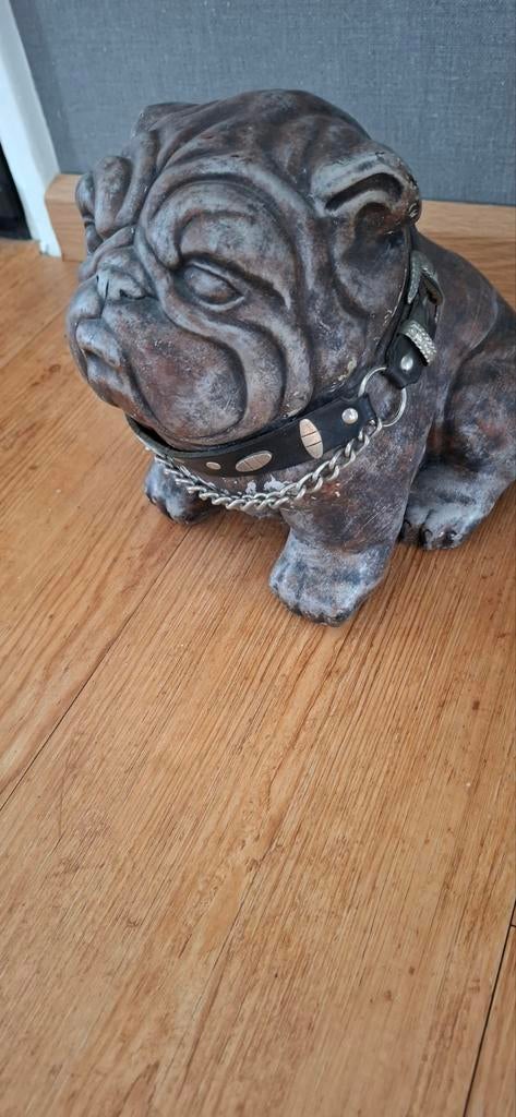 Decoratieve bulldog met halsband 12K.G., Ophalen of Verzenden