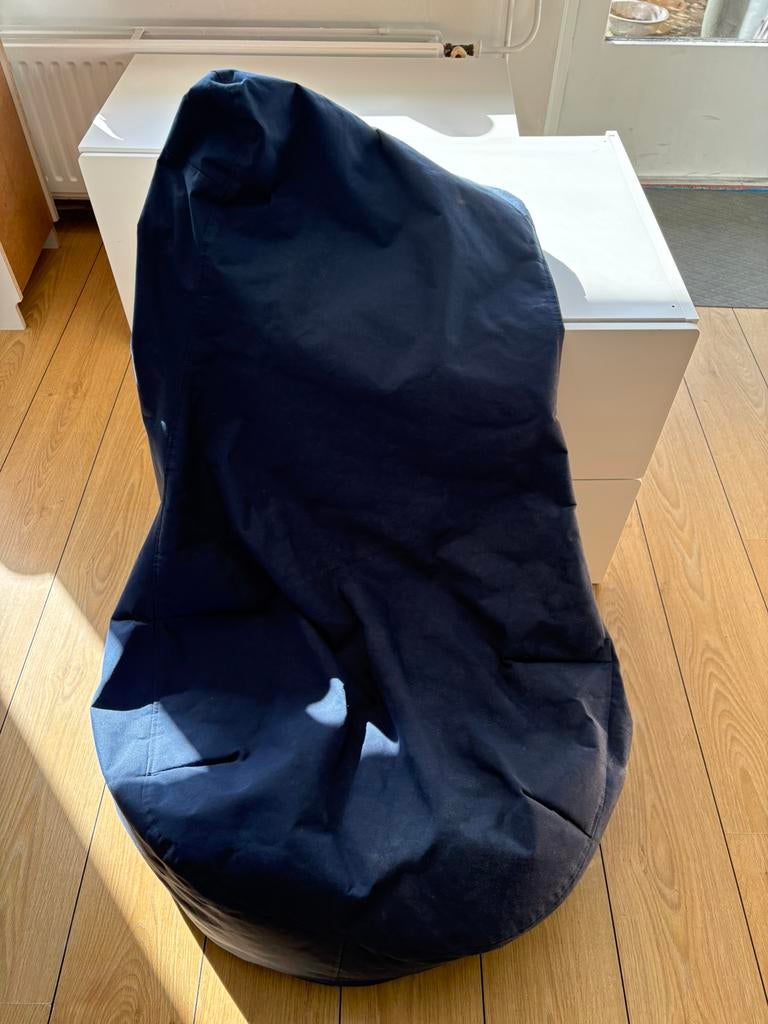 Blauwe zitzak van Bomba, Ophalen, Gebruikt, Blauw