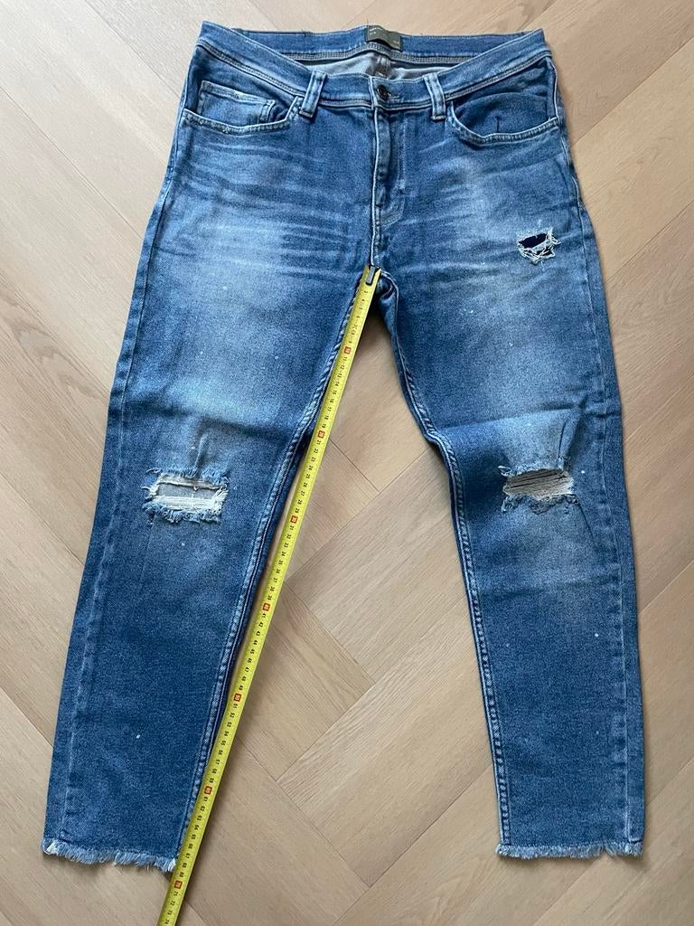 Zara Man Spijkerbroek - Blauw, W32, Gedragen, Verzenden, Zo goed als nieuw, Blauw, W32 (confectie 46) of kleiner