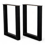 Partij van zeven sets zwarte u-bartafelpoten van 87cm hoog, Ophalen, Tafelpoot, 50 tot 100 cm, Nieuw