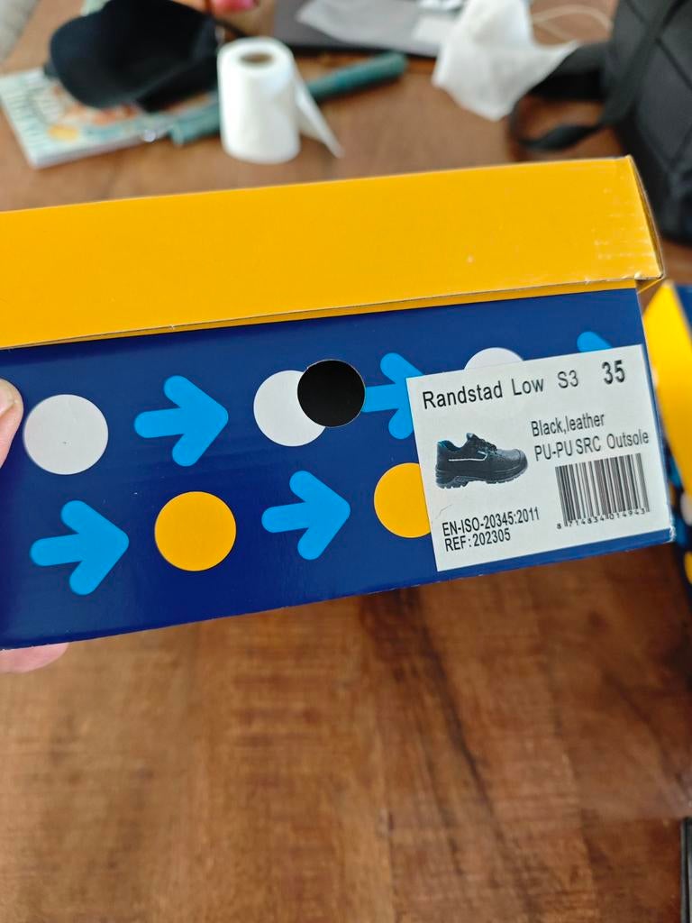 Randstad Low S3 werkschoenen maat 35, Ophalen of Verzenden, Nieuw