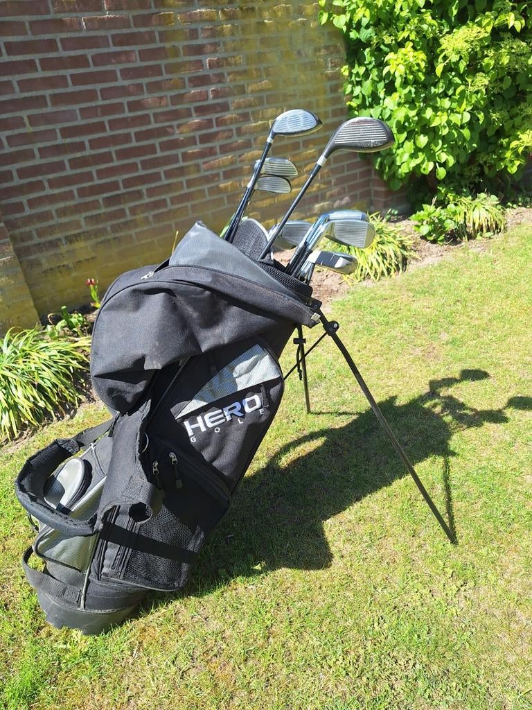 Complete heren golfset Hero r.h. met golftas., Sport en Fitness, Golf, Ophalen, Zo goed als nieuw, Set