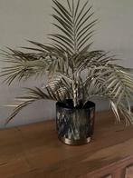 Gouden palm inclusief vaas, Ophalen of Verzenden, Zo goed als nieuw