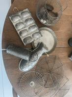 Decoratieve brocante ijzeren keukengerei set, Ophalen of Verzenden