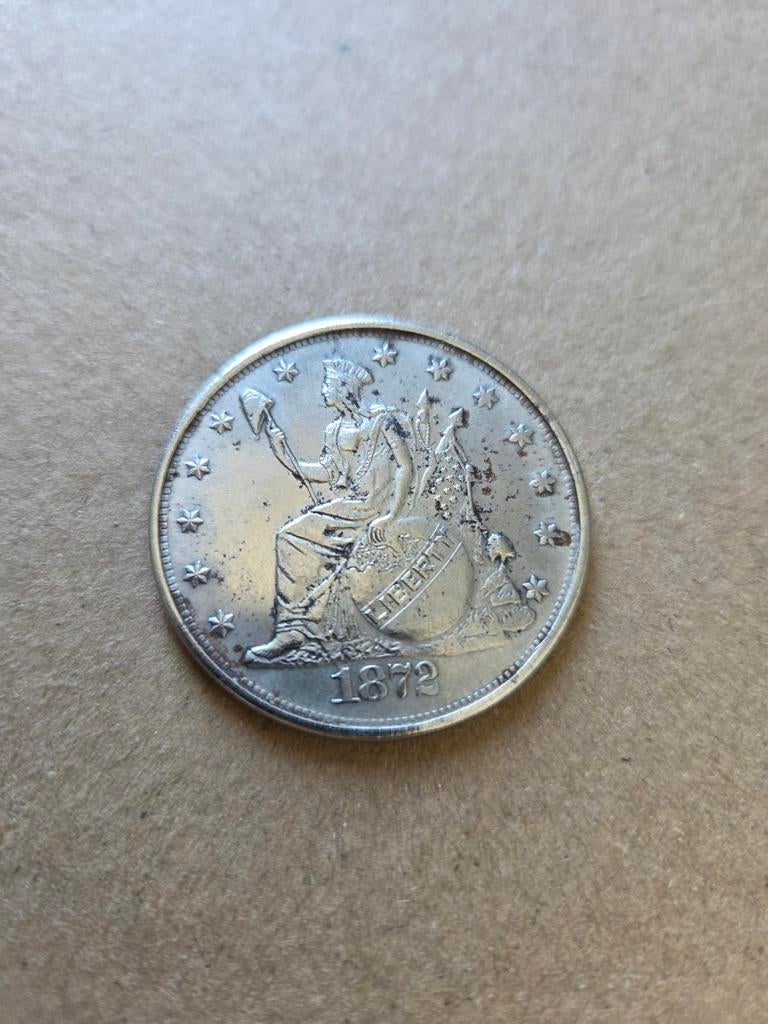 Trade Dollar Amerika 1872, Ophalen of Verzenden, Noord-Amerika
