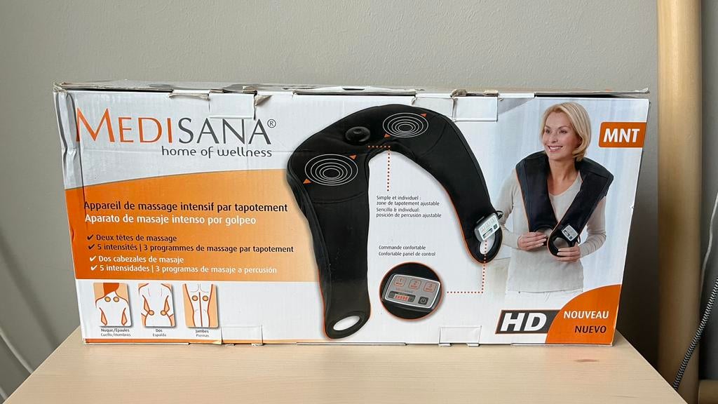 Medisana MNT nek massage kussen, Ophalen of Verzenden, Zo goed als nieuw, Apparaat