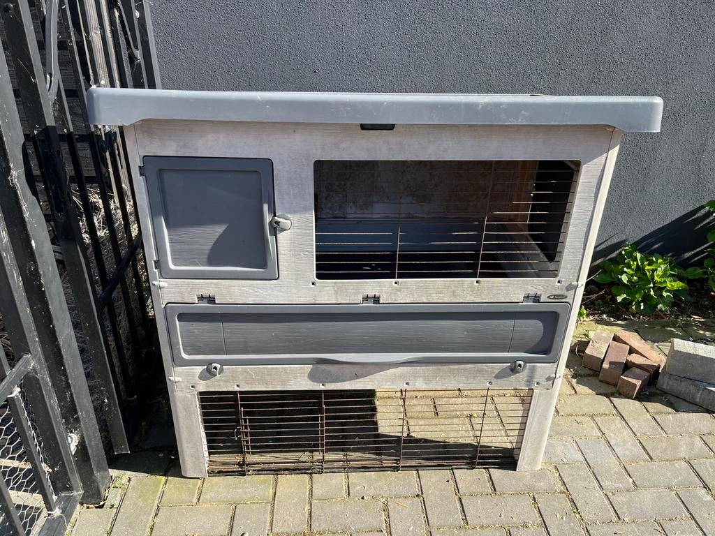 Te koop ferplast konijnhok, Dieren en Toebehoren, Knaagdieren en Konijnen | Hokken en Kooien, Ophalen, Kooi, 90 cm of meer, Konijn