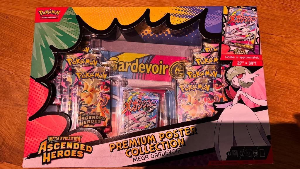 Ascended Heroes Premium Poster Collection: Gardevoir, Ophalen of Verzenden, Nieuw, Boosterbox, Foil