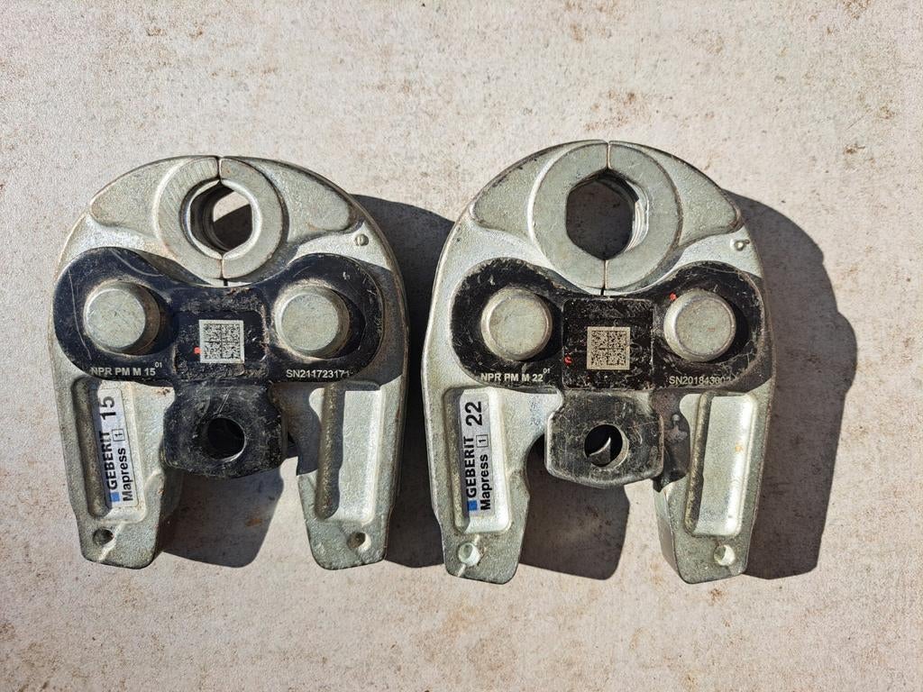 Persbek Geberit M15 en M22 koper & staal, Ophalen of Verzenden, Gebruikt