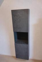 Kolom kast met marmerlook, Ophalen, Minder dan 50 cm, Met deur(en), Zo goed als nieuw