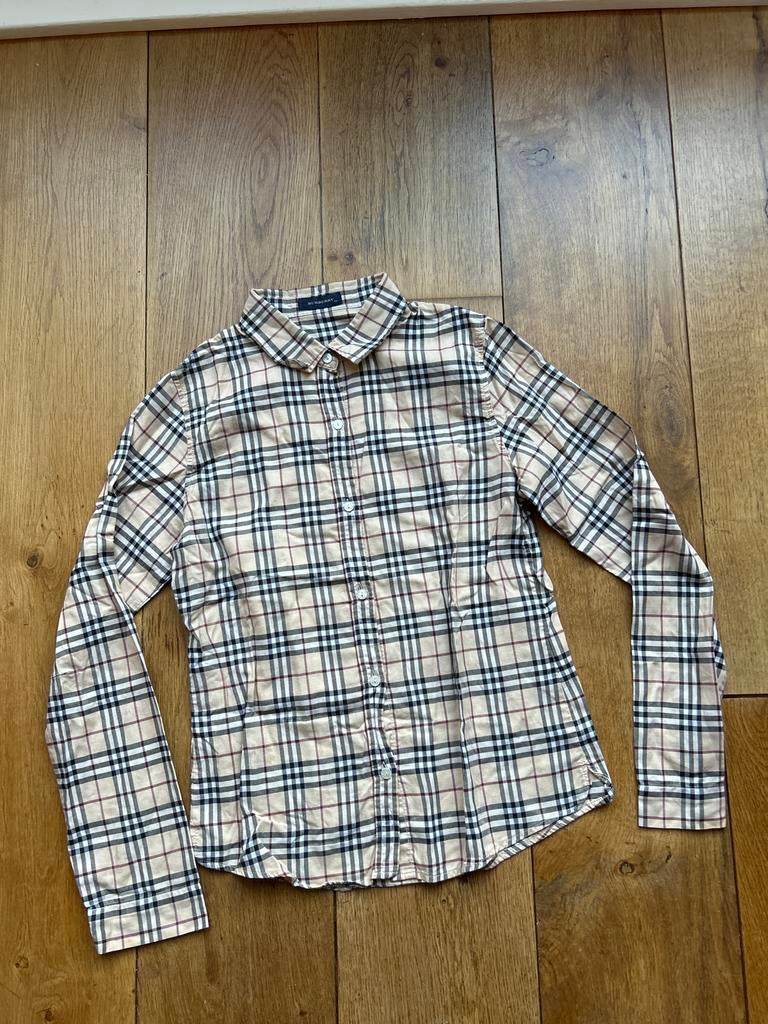 Burberry kids overhemd shirt maat 10 jaar, Ophalen of Verzenden, Gebruikt, Jongen of Meisje, Overhemd of Blouse