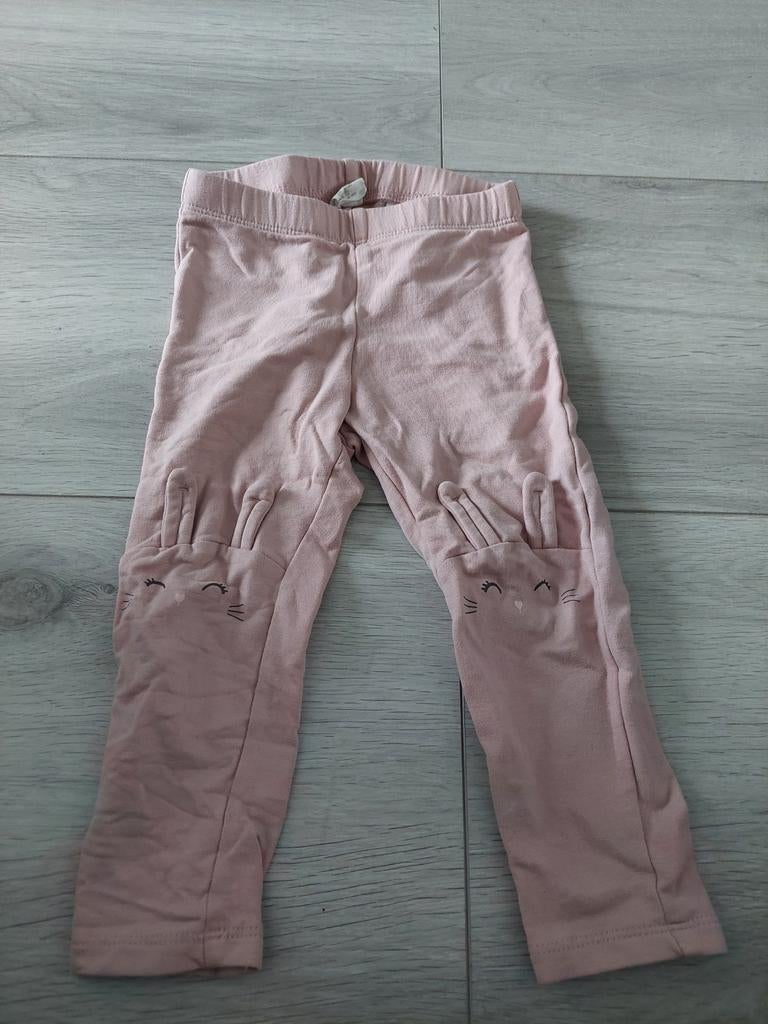 Roze legging van H&M, maat 86, Kinderen en Baby's, Babykleding | Maat 86, Broekje, Zo goed als nieuw, Bakkaboe, Verzenden