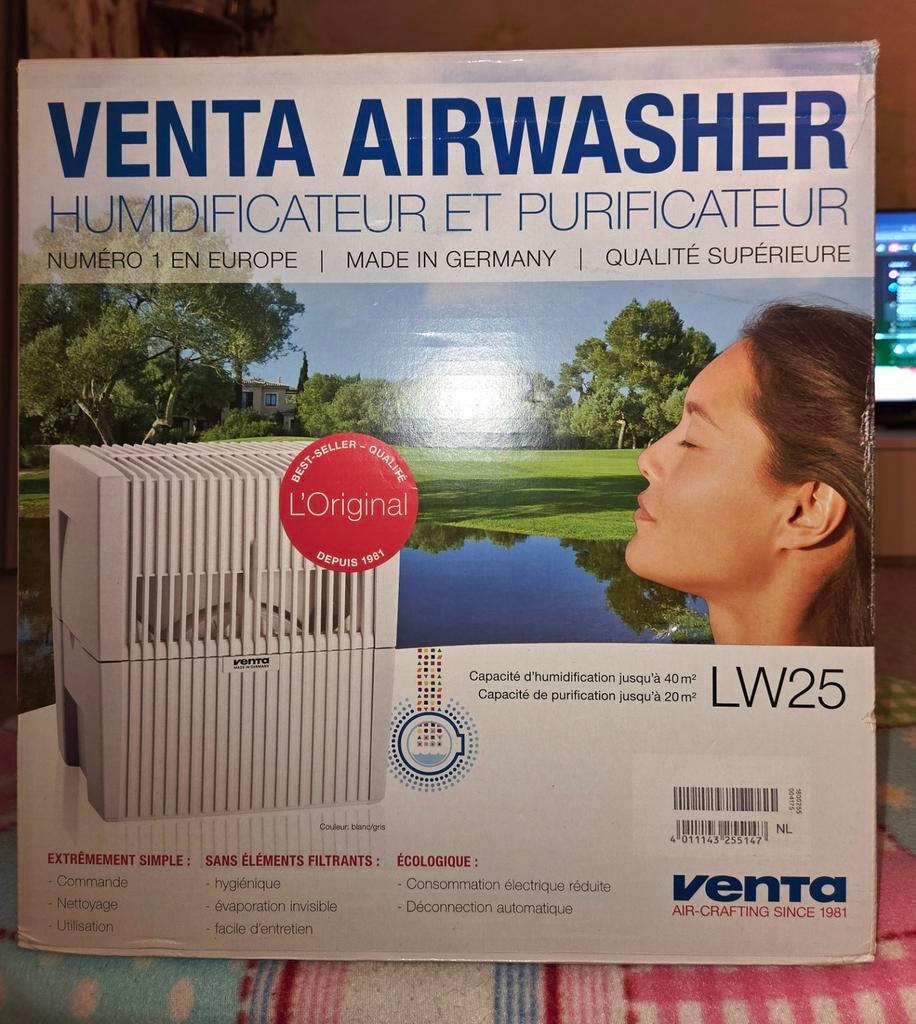 Venta Airwasher LW25 Luchtbevochtiger & Reiniger, Witgoed en Apparatuur, Luchtbehandelingsapparatuur, Ophalen of Verzenden
