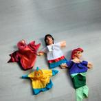 Disney De Kleine Zeemeermin handpoppen set, Ophalen of Verzenden, Zo goed als nieuw, Overige typen
