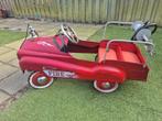 Vintage Metalen Brandweer Trapauto - Retro Pedaalauto, Ophalen of Verzenden, Gebruikt, Trapvoertuig