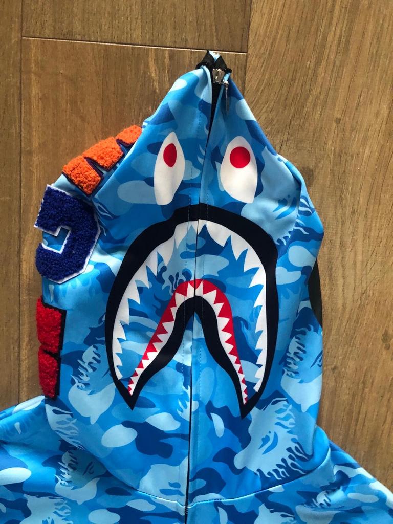 Bape hoodie blauw camouflage, Ophalen of Verzenden, Gedragen, Overige maten, Blauw