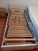 2x 1-persoonsbed met verstelbare bodems compleet, Ophalen, 90 cm, Eenpersoons, Wit