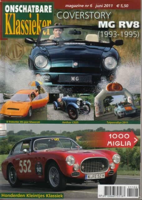 OK 6 2011 : MG RV8 - Ford Scorpio - Fiat 500 - Maserati, Ophalen of Verzenden, Gelezen, Algemeen